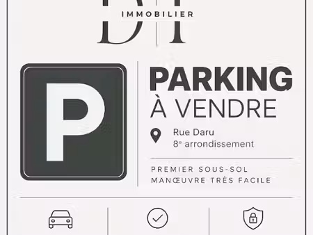 vente parking 11 m² à paris 8ème (75008)  35 000 €