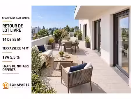 vente appartement 4 pièces 85 m² à champigny-sur-marne (94500)  351 900 €