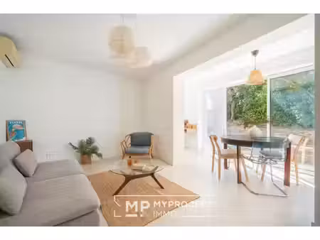 t3 rénové avec jardin de 200 m²  garage  cave et parking