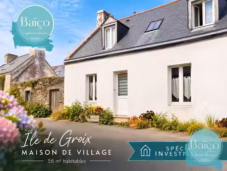 vente maison 3 pièces 56 m² à groix (56590)  343 200 €