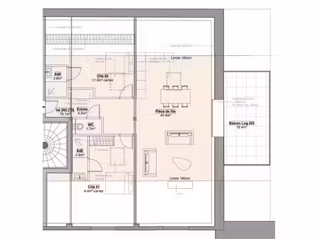 vente appartement 3 pièces 78 m² viry (74580)