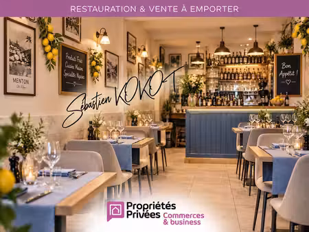 06500 menton - restaurant 30 couverts avec terrasse