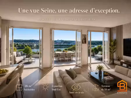 vente appartement 1 pièce 56 m² puteaux (92800)