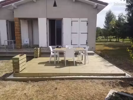 maison t3 de plain-pied meublée avec grand jardin clos (800 m²) – secteur calme saint-ramb
