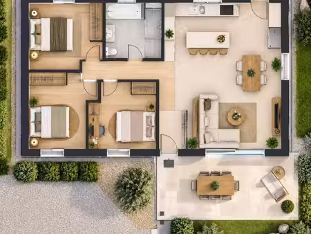 maison 80 m² alleins
