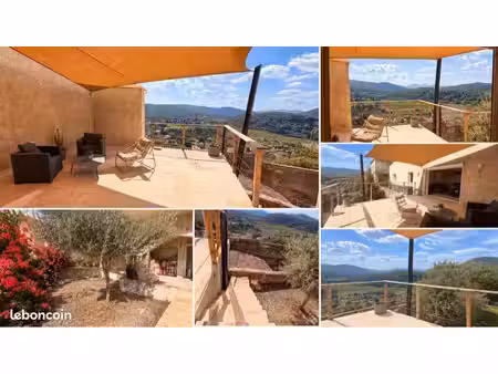 appartement 3 pièces rénové avec grande terrasse  jardin et vue panoramique – pierrefeu-du
