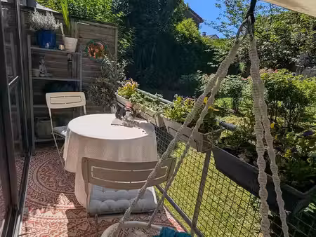 nantes canclaux – appartement 65 m² avec balcon sur jardin  1 chambre  bureau et dressing 