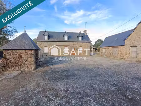 ancienne fermette en pierre avec nombreuses dépendances sur 1.6 ha de terrain
