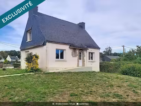 maison 98 m² – sous-sol complet – terrain clos 1021 m² – radenac (bourg)