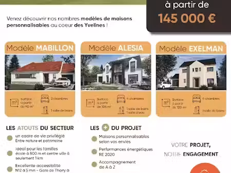 vente terrain 431 m² à thoiry (78770)  145 000 €