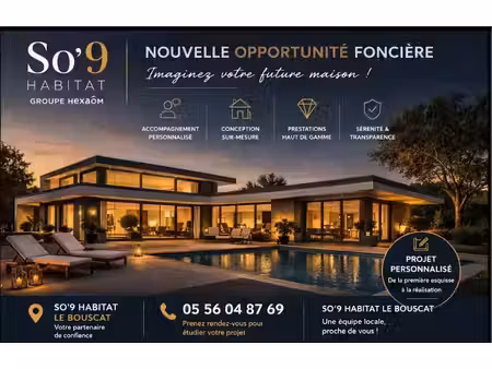 vente terrain 2000 m² à camblanes-et-meynac (33360)  235 000 €