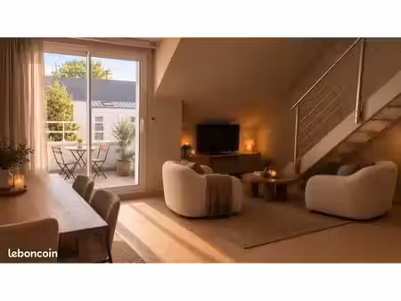 appartement t2 + mezzanine 48m2 meublé