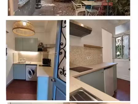 cannes — studio meublé rénové 1 pièce 23 m². bail annuel