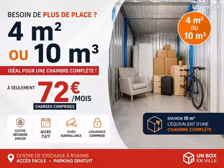 ? box de stockage à louer – nombreuses surfaces disponibles de 1 à 20 m²