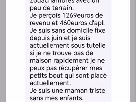 urgence recherche maison location