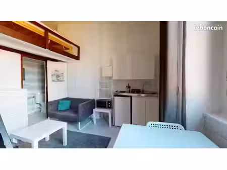location meublée appartement 1 pièce 14 m² à lyon 7ème (69007)  564 €