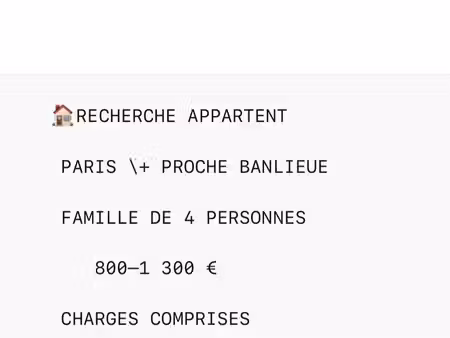 recherche appartement à louer à paris
