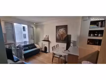 paris 12e - beau 2 pièces 45 m² rénové - parquet  cheminée  belle lumière