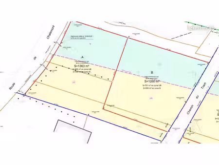 vente de 2 terrains constructibles – voie du tram – châtillon-la-palud (01320)