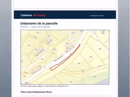 vends ou échange terrain