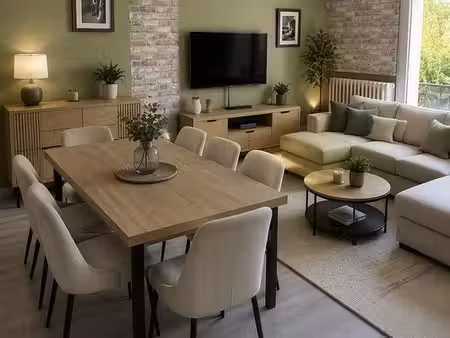 appartement lumineux de 64 m² avec balcon et cave
