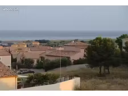 villa duplex  vue sur mer et clape ; narbonne plage