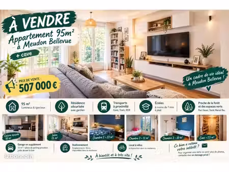 appartement de 95m2 t4/t5