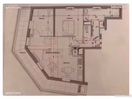 f3 meublé – 60 m² + grand balcon 18 m² + parking – résidence calme et récente - gennevilli