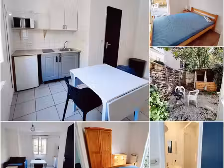 ?t2 26m² + jardin neuf quartier des arènes