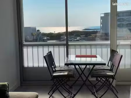studio avec jolie vue mer et parking