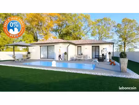 projet de construction d'une maison 106 m² avec terrain à saint-bauzille-de-montmel (34)