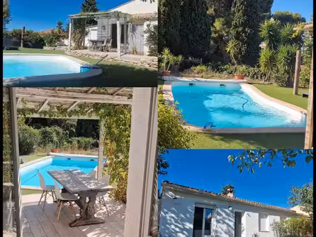 poussan – maison 126 m²  piscine  717 m² de terrain  vue dégagée