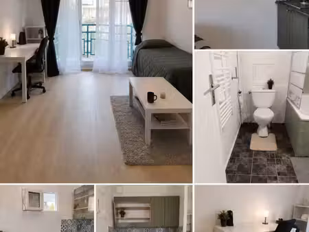 studio meublé rénové entièrement 24 m² – balcon  cave – proche centre & campus grenoble