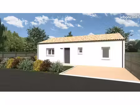projet de construction d'une maison 82 m² avec terrain à bourgneuf-en-retz (44)