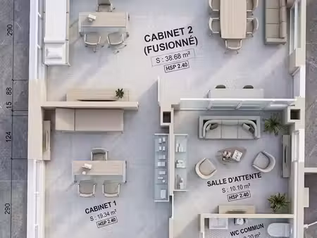 bureaux/ cabinets 70m2- cholet (idéal psychologue  thérapeute  ostéo...)
