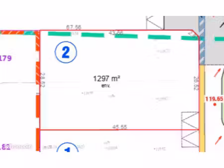 terrain 1297 m² pargny-lès-reims