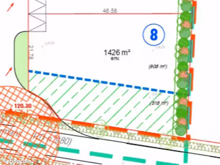 terrain 1425 m² pargny-lès-reims
