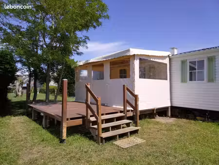terrain de loisirs avec mobilhome