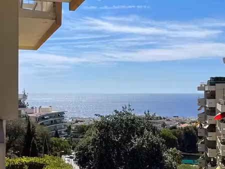 nice oest- bel appartement meublè 48m2- vue mer - balcons- parking privatif