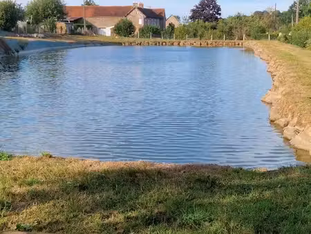 terrain de loisir avec étang