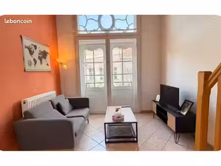 t2 duplex meublé 40m2