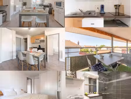 t2 meublé avec vue sur les pyrénées – parking privé & balcon – tarbes