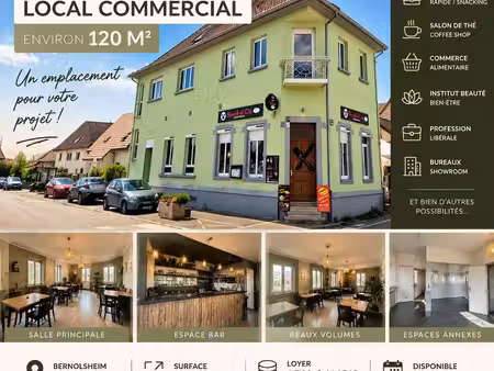 local commercial / professionnel 120 m² – bernolsheim / brumath