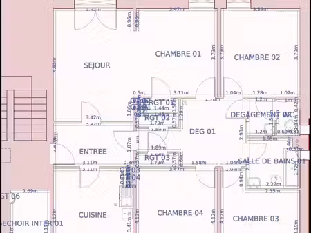 appartement 5 pièces 101 m²