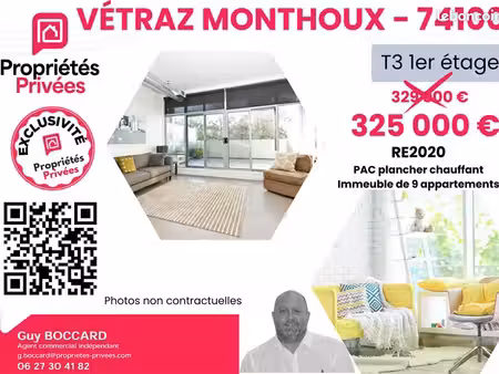 appartement 3 pièces 65 m²