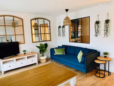 t3 meublé 45 m² – 2 chambres – terrasse – parking privé – internet inclus