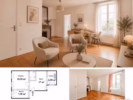 appartement vide 54m2 / 2 pièces versailles saint-louis