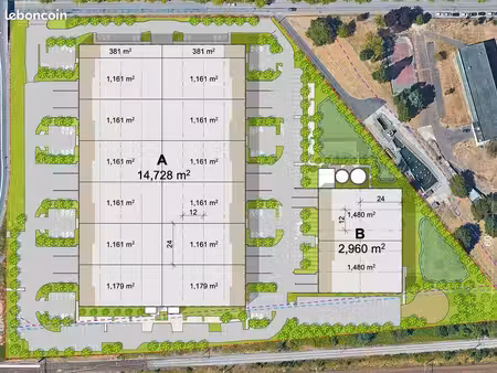 local d'activite 17690 m² la verrière
