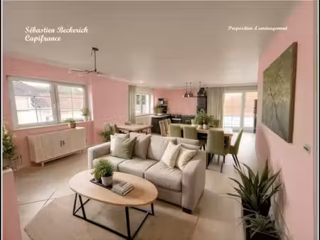 dpt 57 - blies-ebersing  à vendre appartement t5