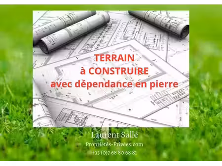 larré (56230): terrain de 780 m² avec bâtisse en pierres à rénover